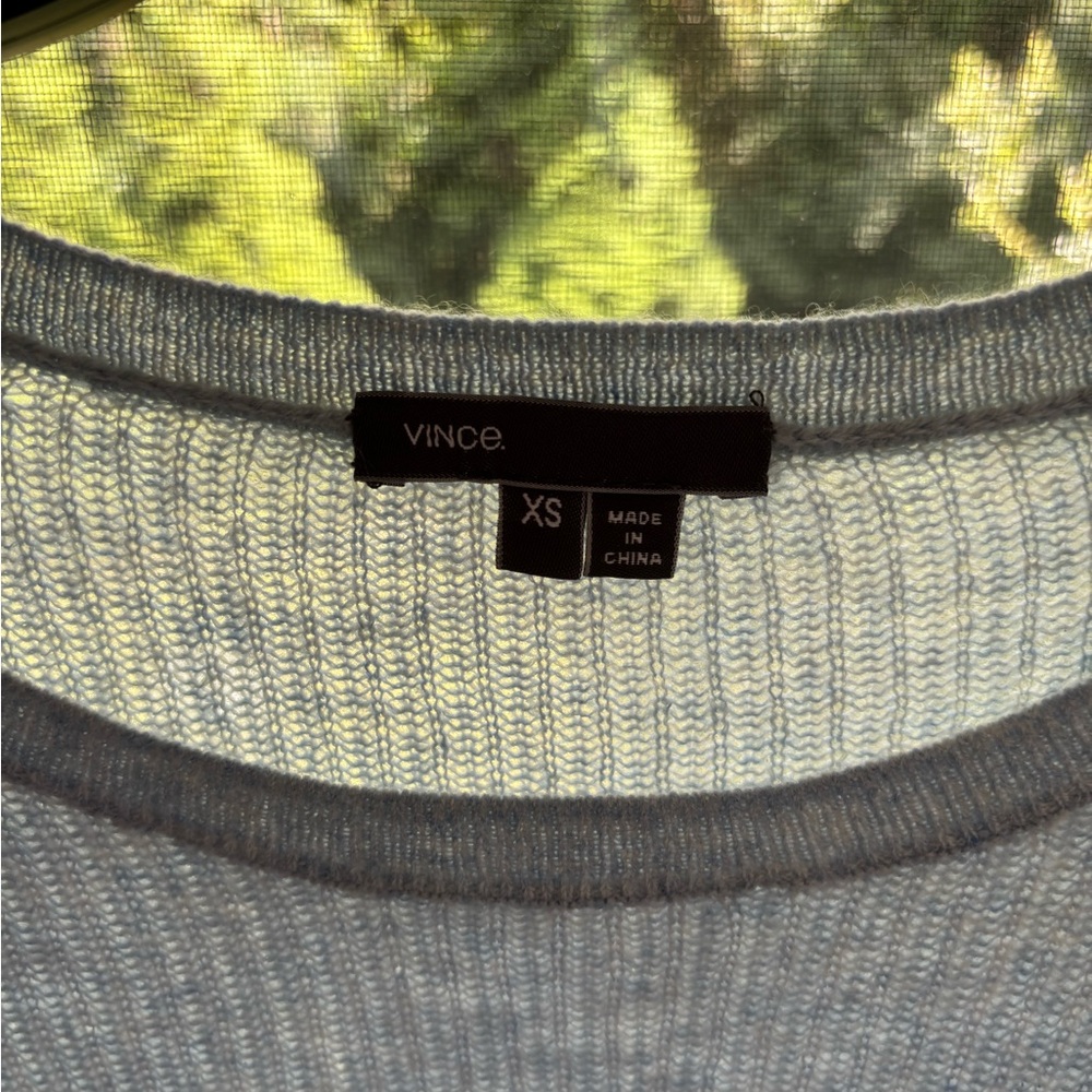 Vince Light Blue Crewneck Sweater